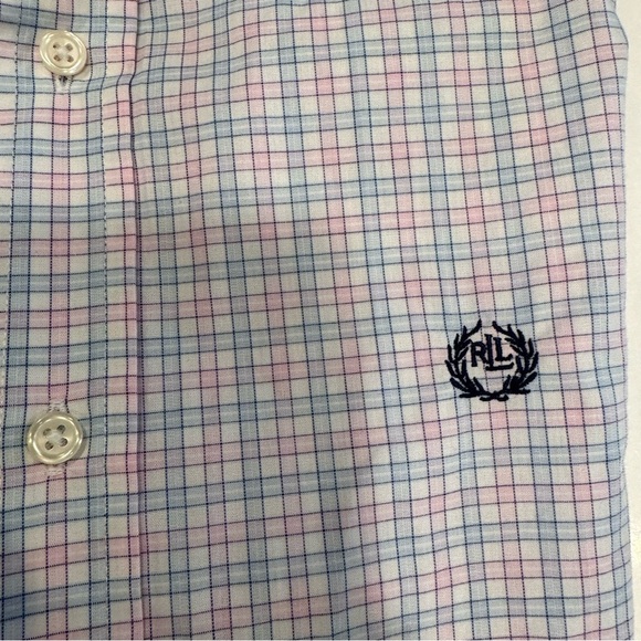 Lauren Ralph Lauren Black Label Big Boys Check Button Down Shirt Sz 16 - Picture 11 of 11